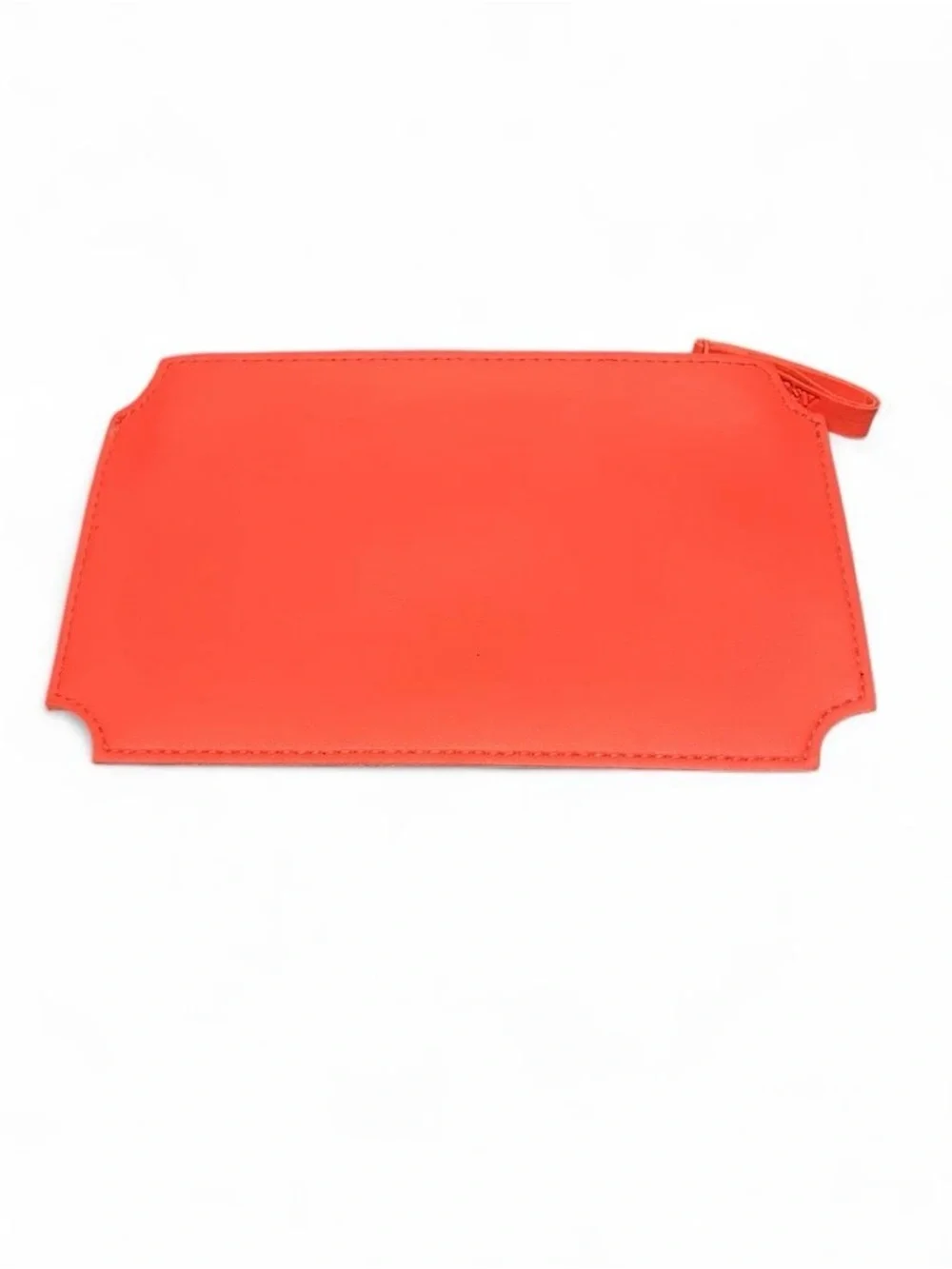 Ticket Red leather makeup purse